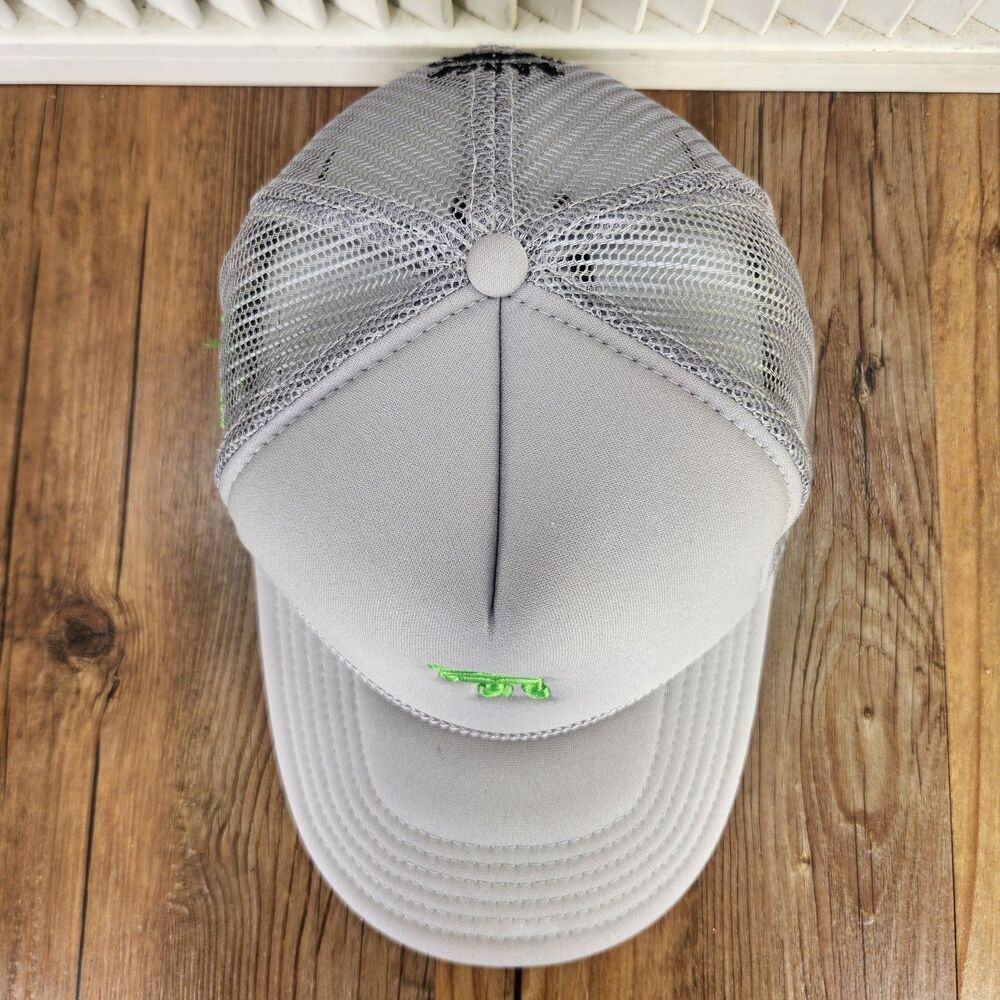 Seager SR Rope Trucker Hat Gray Mesh Snapback "Not My First Rodeo" Ranch Water - Picture 7 of 10